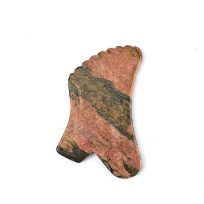 수동 마사저 천연 로도나이트 자스퍼 스톤 구아샤 스크래핑 보드 구아샤 얼굴 뷰티 몸 마사지 도구 피부 관리 휴식