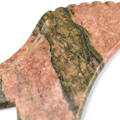 수동 마사저 천연 로도나이트 자스퍼 스톤 구아샤 스크래핑 보드 구아샤 얼굴 뷰티 몸 마사지 도구 피부 관리 휴식