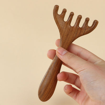 당신의 아름다움을 해제하십시오 사슴 뿔 모양 두피 Meridian 마사저 머리 Gua Sha 마사지 Comb 얼굴과 신체의 휴식을 위해