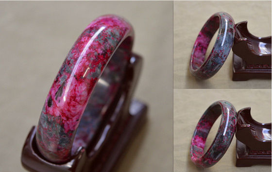 천연 Xiuyan Jade Peach Jade Bracelet 성별 여성용 여성용 휴대용