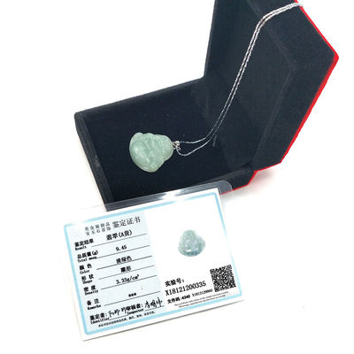 지역적 특징 자데이트 자데이트 Pendant 부처상 목걸이 전통 중국 스타일