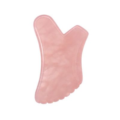 사용자 지정 로고 자연적 로즈 쿼츠 구아 샤 신체 마사지 도구 자체 피부 관리 및 얼굴 건강