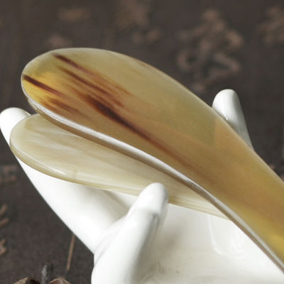 야크 호른 구아 샤 보드 황소 호른 보디 마사저 피부 관리 롤러 전체 신체 마사지 영역