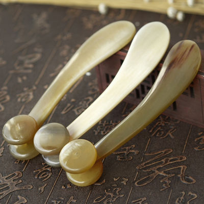 야크 호른 구아 샤 보드 황소 호른 보디 마사저 피부 관리 롤러 전체 신체 마사지 영역