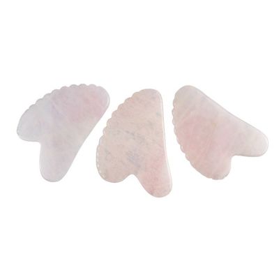 얼굴 마사저 분홍색 심장 모양 장미 쿼츠 구아 샤 마사지 도구 치아 결정 피부 아름다움 마사저 2024