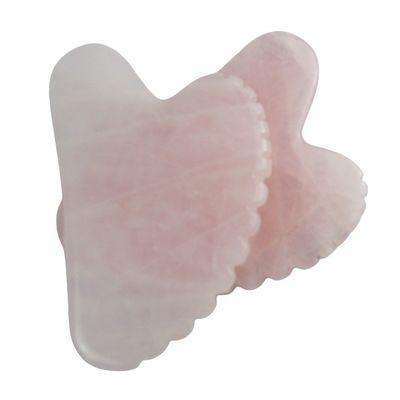 얼굴 마사저 분홍색 심장 모양 장미 쿼츠 구아 샤 마사지 도구 치아 결정 피부 아름다움 마사저 2024