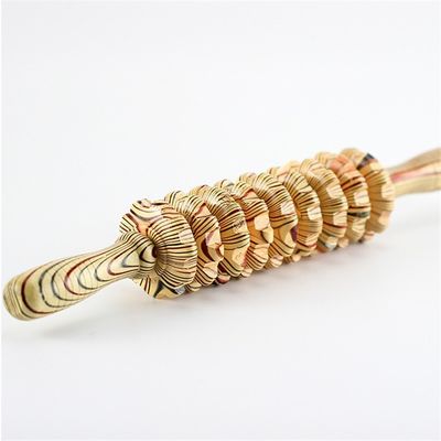 OEM ODM 38*5.5cm 목재 복부 마사지 롤러 신체 마사지 자이드 롤러