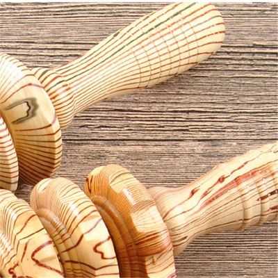 OEM ODM 38*5.5cm 목재 복부 마사지 롤러 신체 마사지 자이드 롤러