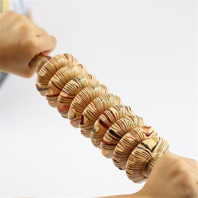 OEM ODM 38*5.5cm 목재 복부 마사지 롤러 신체 마사지 자이드 롤러