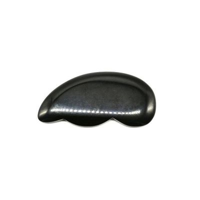 얼굴 마사지 및 몸 스크래핑 9.5 * 5 * 0.5 검은 오브시디안 구아샤 돌