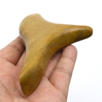 특성 마사저 자연 나무 삼각형 구아샤 발 마사지 도구 셀프 서비스 뷰티 장비