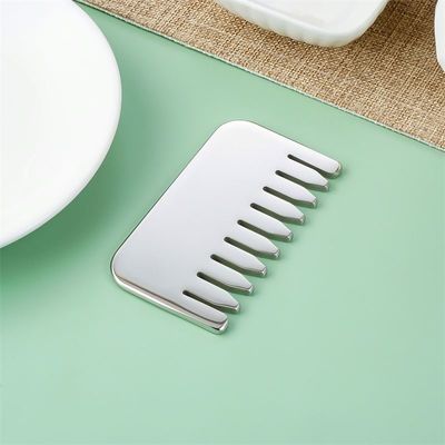 몸 마사지 및 두피 휴식 304 스테인리스 스틸 구아 샤 빗 두피 휴식 및 머리카락 성장 머리 구아 샤 마사지 도구