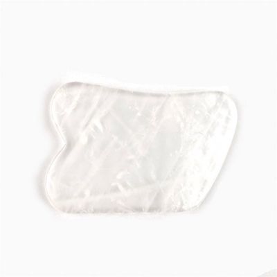 얼굴 마사지 도구 스파와 침술 치료용 맑은 쿼츠 구아 샤 스크래핑 도구