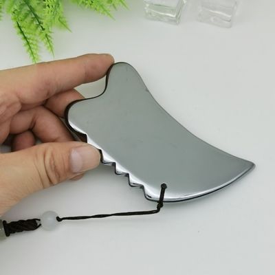 맞춤형 테라헤르츠 구아 샤 플레이트 손잡이 스크래핑 보드 스크래핑 및 얼굴 마사지 도구