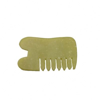 신체 건강 마사지 천연 쑤양 자이드 스톤 긁기 Guasha Comb 머리 얼굴 두피 Gua Sha 머리의 붓 도구