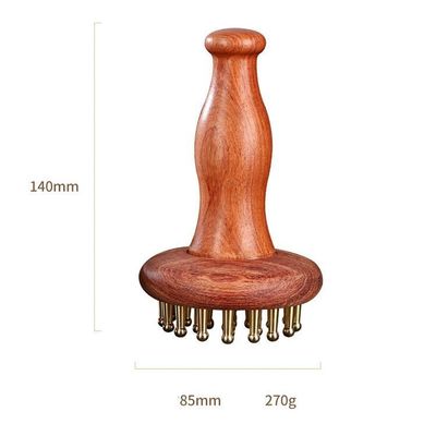 구아샤 기능 Brass Universal Meridian 마사지 Comb Body Massage Brush Scalp Relax And Hair Growth 머리의 마사지 도구