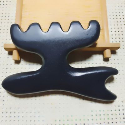 발 마사저 구아샤 치료 비안 스톤 침술 스틱 유니버설 마사지 도구 112*12mm 천연 돌
