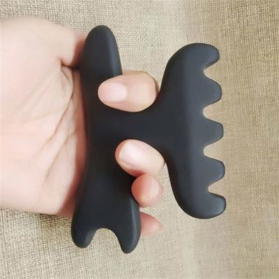 발 마사저 구아샤 치료 비안 스톤 침술 스틱 유니버설 마사지 도구 112*12mm 천연 돌