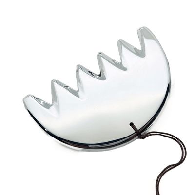 몸 마사지 은 6개 치아 테라헤르츠 구아샤 보드 두피 빗 Guasha 에너지 돌 머리 마사지 건강 관리 샐러드 뷰티 도구