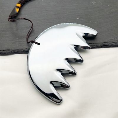 몸 마사지 은 6개 치아 테라헤르츠 구아샤 보드 두피 빗 Guasha 에너지 돌 머리 마사지 건강 관리 샐러드 뷰티 도구
