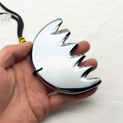 몸 마사지 은 6개 치아 테라헤르츠 구아샤 보드 두피 빗 Guasha 에너지 돌 머리 마사지 건강 관리 샐러드 뷰티 도구