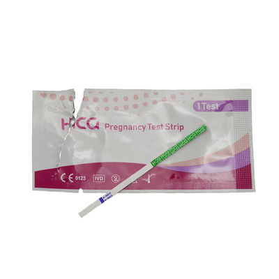 HCG 검사 스트립 임신 정확성 내부 스트립 크기 80*3mm의 초기 검출 99% 이상