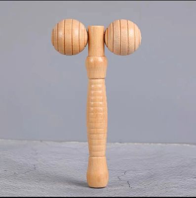 맞춤형 로고 사용 가능 마사지 제품 뷰티 개인 관리 제품 나무 뷰티 스파 피부 리프팅 3D 얼굴 롤러 마사저 스틱