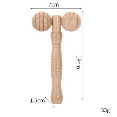 맞춤형 로고 사용 가능 마사지 제품 뷰티 개인 관리 제품 나무 뷰티 스파 피부 리프팅 3D 얼굴 롤러 마사저 스틱