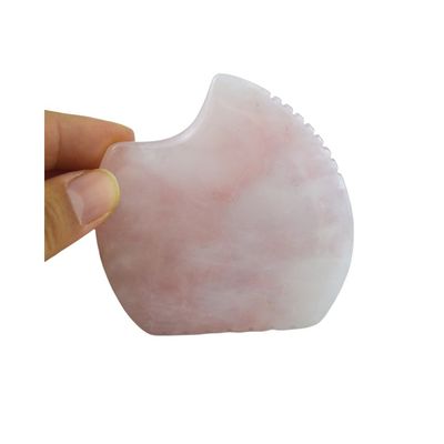 사용자 지정 로고 셸 모양 로즈 쿼츠 구아 샤 마사지 도구 근육 마사지 및 피부 관리 스파 뷰티 장비
