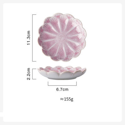 음식점용 손으로 칠한 타원형 현대 세라믹 플레이트 로고 및 OEM ODM