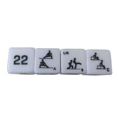 25mm Jade Six Sides Fitness Dice for Exercise Training 스포츠 엔터테인먼트 게임 운동 훈련 향상