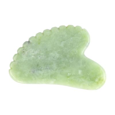 천연 돌 긁기 도구와 개인 레이블 Xiuyan Jade Green Guasha로 온몸 마사지의 장점을 경험하십시오.