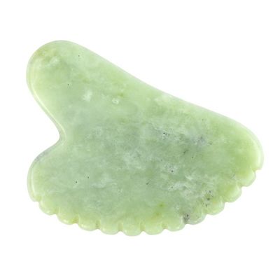 천연 돌 긁기 도구와 개인 레이블 Xiuyan Jade Green Guasha로 온몸 마사지의 장점을 경험하십시오.
