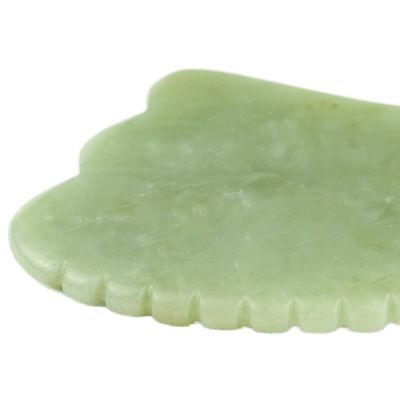 몸 마사지 장비 설명서 자막 조각 및 부풀이 감소를 위해 자연 녹색 Xiuyan 자이드로 만든 GuaSha 도구