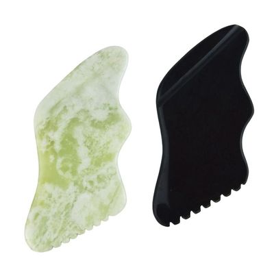 신체 마사지 도구 천연 네프라이트 헤티안 자이드 구아 샤 자체 피부 관리 얼굴 리프팅 뷰티 샐러드