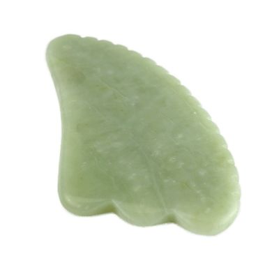 그린 구아샤 천연 시우안 자이드 스크래핑 얼굴 돌 구아샤 얼굴 치료 마사지 도구 OEM ODM 전문