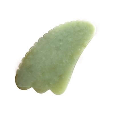 그린 구아샤 천연 시우안 자이드 스크래핑 얼굴 돌 구아샤 얼굴 치료 마사지 도구 OEM ODM 전문