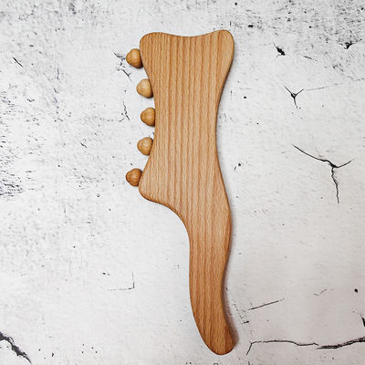 몸 근육 목재 구아 샤 스크래핑 도구 등 목 얼굴 다리 림프 배수