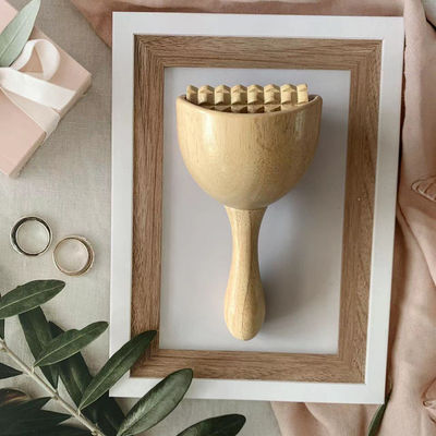 2023 Custom Gua Sha 안티 셀룰라이트 목재 치료 체질 마사지 장비용 롤러 마사지 도구와 함께 스웨덴 마사지 컵