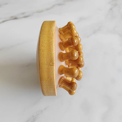 몸 근육 갈색 인기가 있는 천연 Bambu Gua Sha Scalp 마사지 에어백 Comb 목재 Guasha 도구 머리 휴식 마사지 머리 건강 관리 뷰티 브러쉬