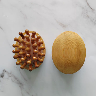 몸 근육 갈색 인기가 있는 천연 Bambu Gua Sha Scalp 마사지 에어백 Comb 목재 Guasha 도구 머리 휴식 마사지 머리 건강 관리 뷰티 브러쉬