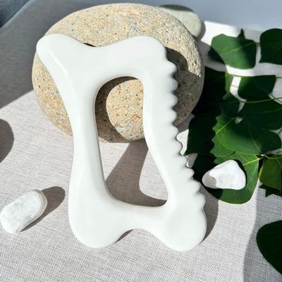 세라믹 구아샤 마사지 도구 림프 배수관 관절 조각가 신체 마사지 피부 관리 도구 구아샤 기능 세라믹