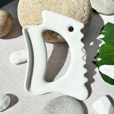 세라믹 구아샤 마사지 도구 림프 배수관 관절 조각가 신체 마사지 피부 관리 도구 구아샤 기능 세라믹