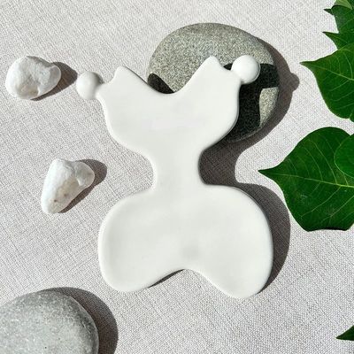 세라믹 구아샤 마사지 도구 림프 배수관 관절 조각가 신체 마사지 피부 관리 도구 구아샤 기능 세라믹