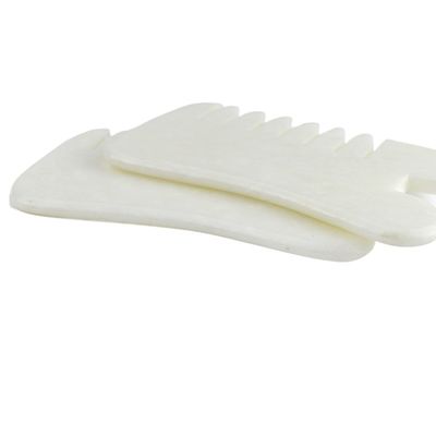 천연 Xiuyan Jade Gua Sha 머리 마사지 빗 Guasha 머리 마사지 헤어 헬스케어 샐러드 미용 도구 근육 마사지