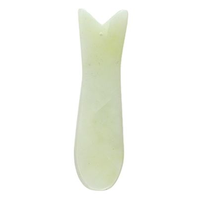 얼굴 몸 마사지 도구 피부 관리 미용실 장비 스파 천연 물고기 모양 Xiuyan Jade Gua Sha 스크래핑 보드