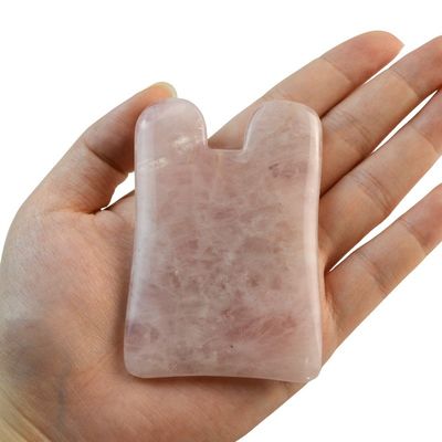 로즈 쿼츠 구아샤 마사지 도구 피부 관리 스파 얼굴 리프팅 뷰티 장비 신체 마사지 사용자 지정 로고