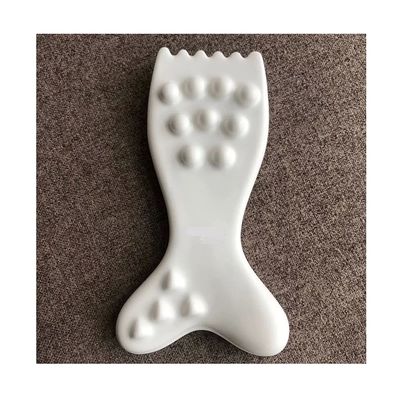 세라믹 구아샤 얼굴 마사저 도구 사용자 지정 로고 구아샤 보드 얼굴 몸 피부 SPA 침술 치료 마사지
