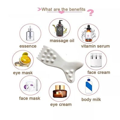 세라믹 구아샤 얼굴 마사저 도구 사용자 지정 로고 구아샤 보드 얼굴 몸 피부 SPA 침술 치료 마사지