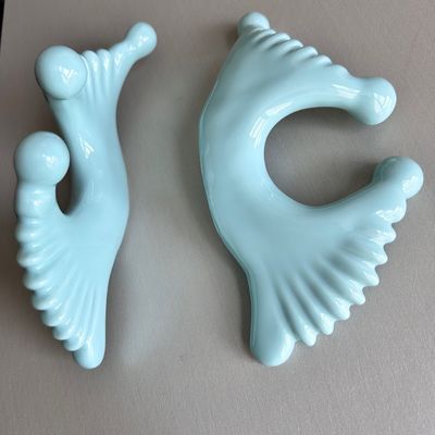 맞춤형 로고 가용형 이중 머리 마사지 세라믹 구아 샤 도구 몸 목 얼굴 피부 관리 얼굴 스파